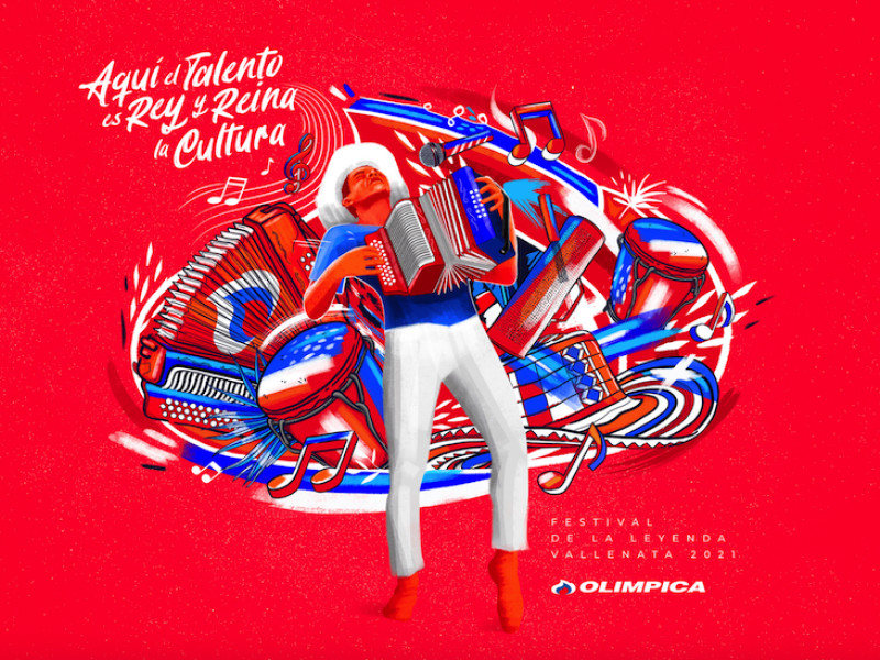 Festival Vallenato print design by Sonovista Publicidad
