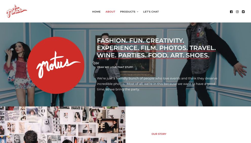 Motus Website Design by Anderson Collaborative