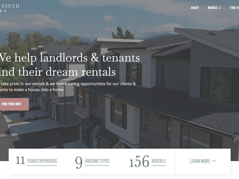 Forty Ninth Living website design