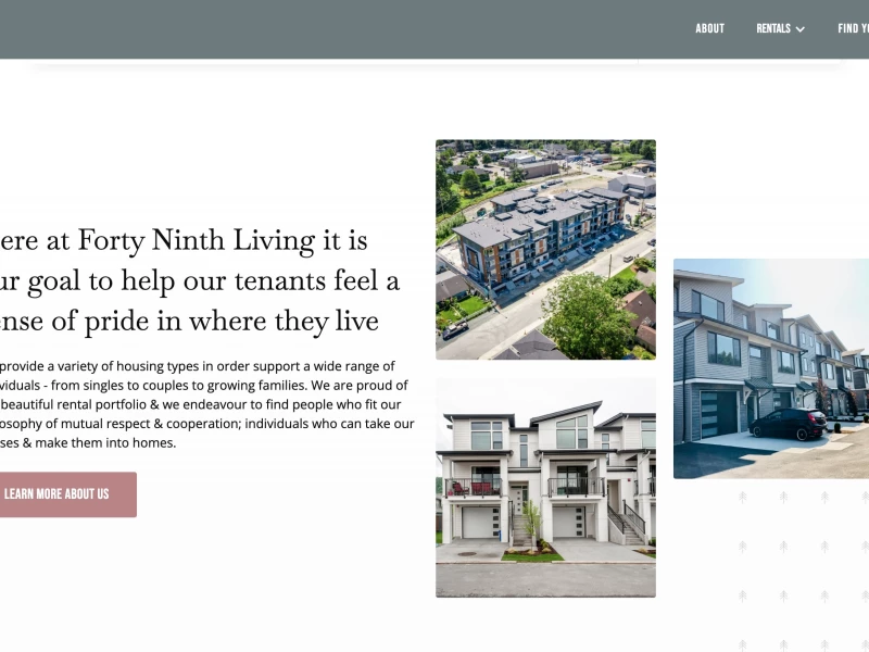 Forty Ninth Living website design by Khula Studio