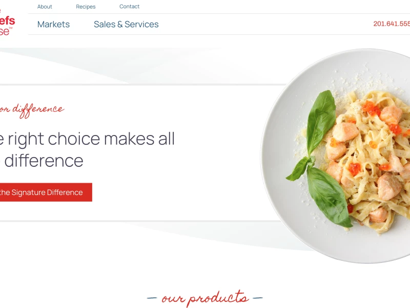 Major Products Website Design