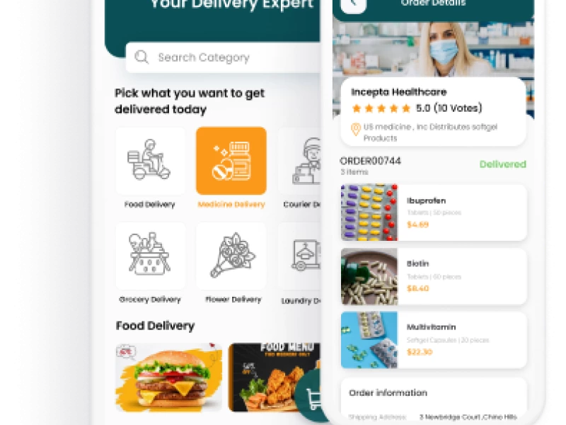 Medicine Delivery App Design