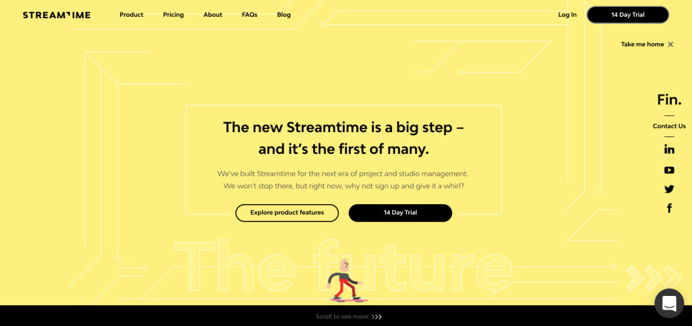 StreamTime Creative Product Page