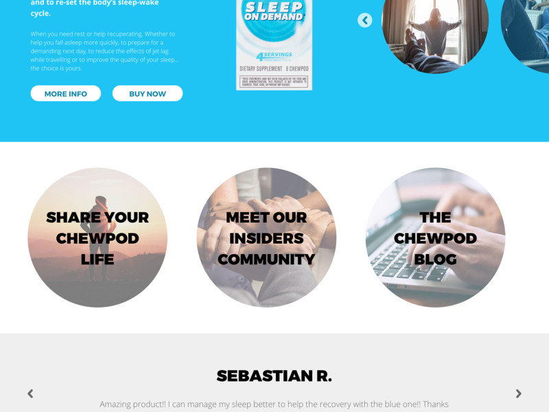 Chewpod Colorful Website Design