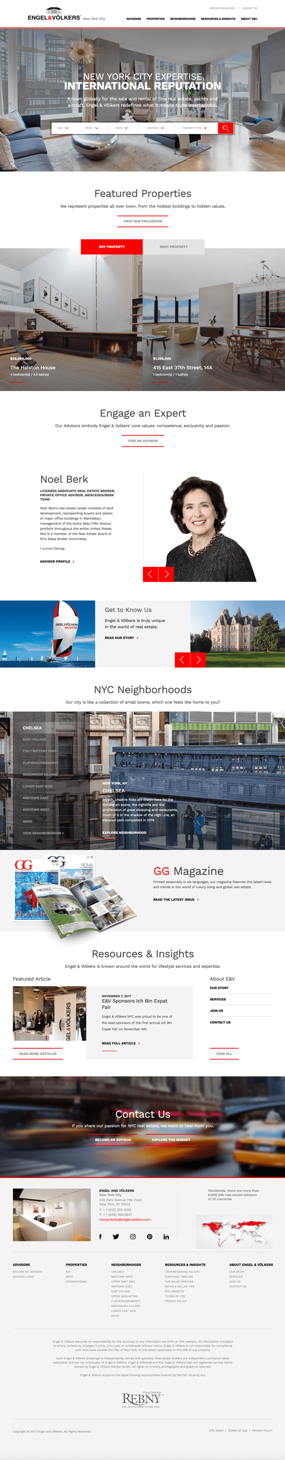 Engel & Volkers Professional Homepage