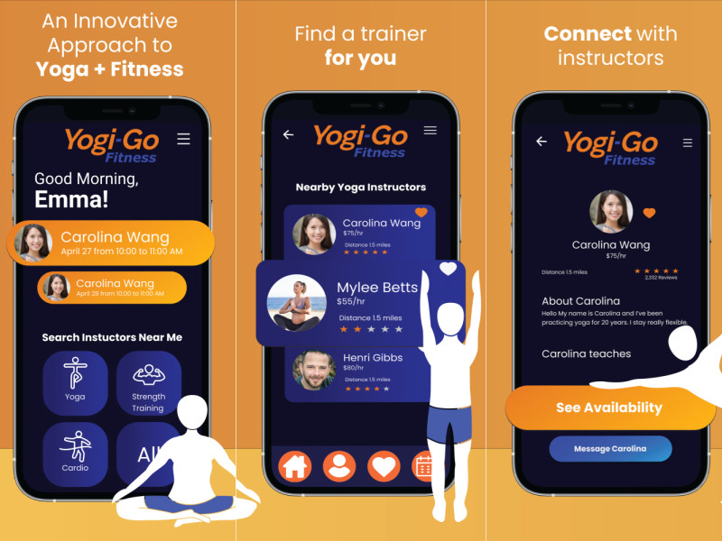 Yogi-Go Fitness App Design