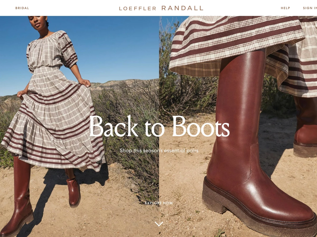 Loeffler Randall Website Design
