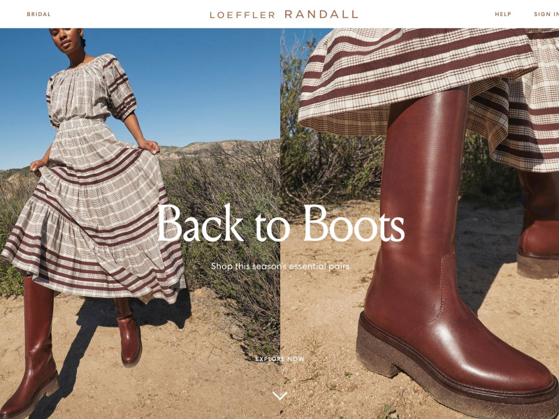 Loeffler Randall Website Design