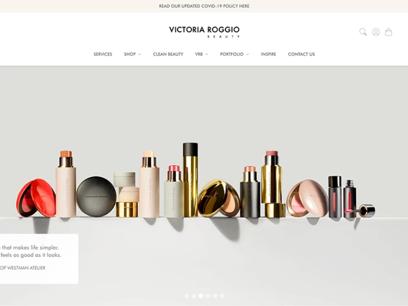 Victoria Roggio Beauty Website Design