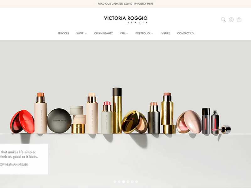 Victoria Roggio Beauty Website Design