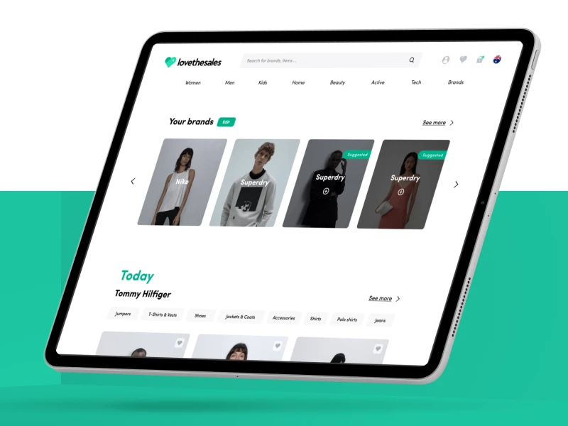 Lovethesales Website Design