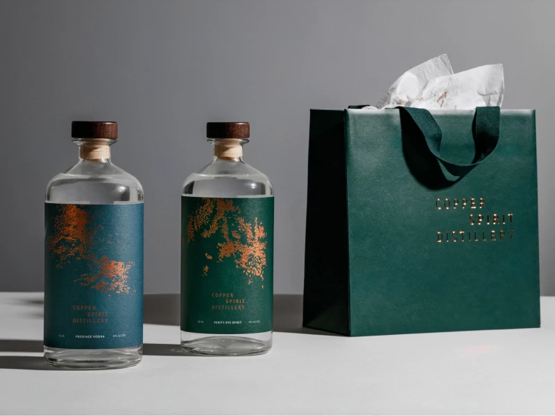 Copper Spirit Distillery Packaging Design