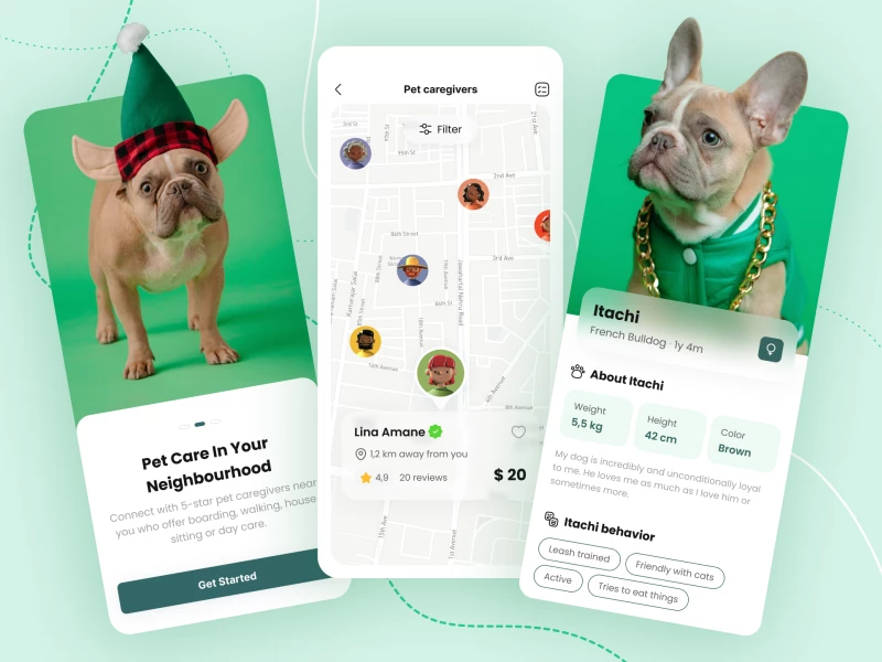 Pet Booking App Design