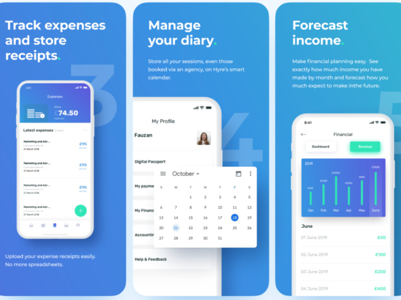 Hyre App Design