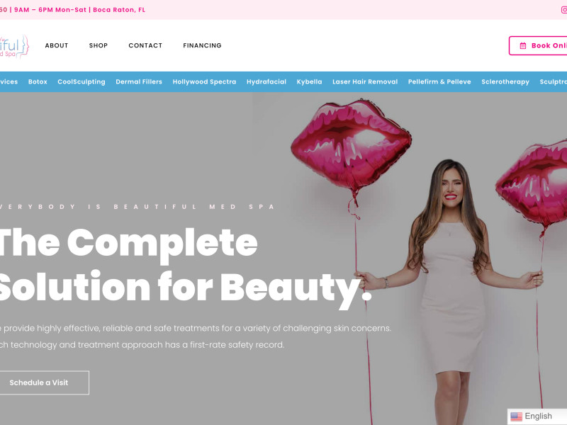 Everybody Is Beautiful Med Spa Website Design