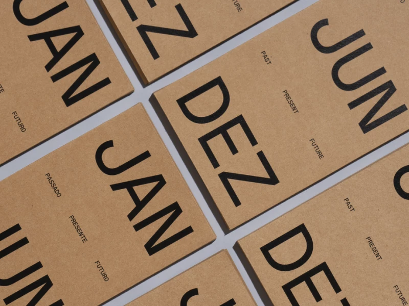 Typographic Calendar 2023 Print Design