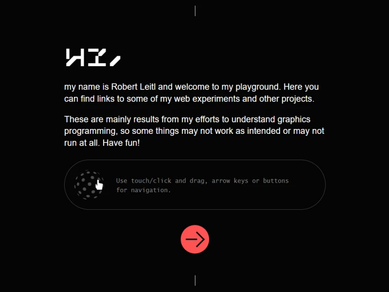 Robert Leitl’s Portfolio Website Design