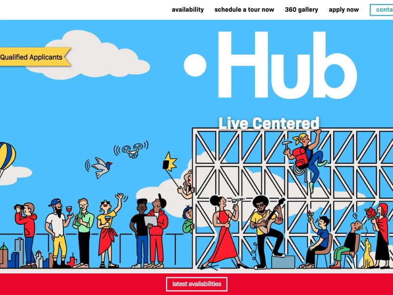 Hub Brooklyn Best Website Design Illustration