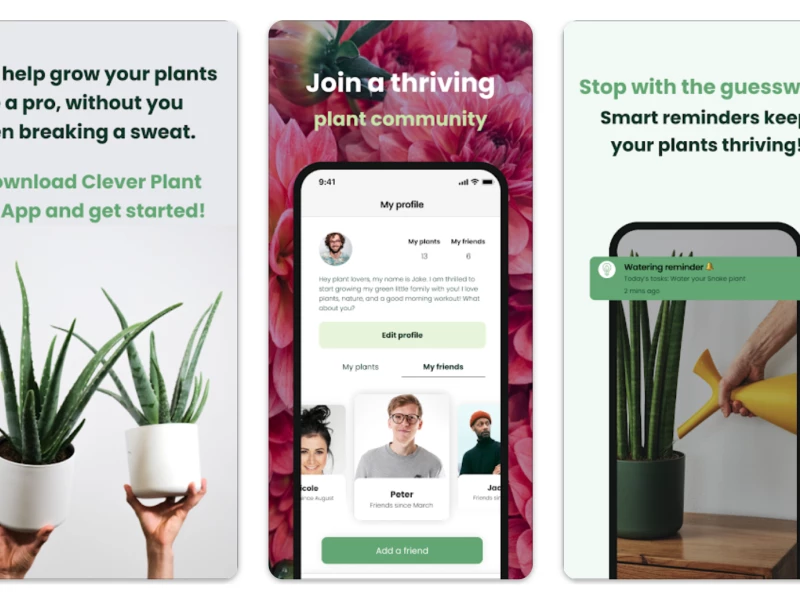 Clever Plant App Design