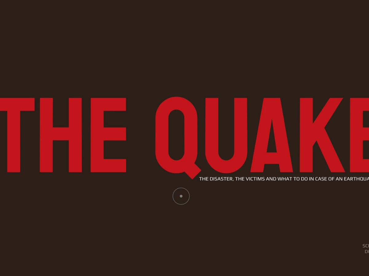 The Quake's Website Design