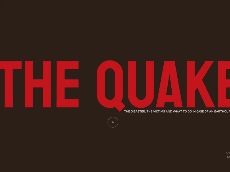 The Quake's Website Design
