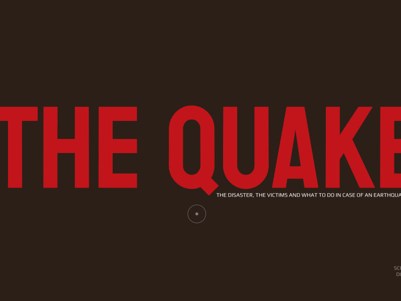 The Quake's Website Design