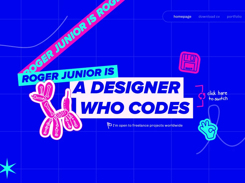 Roger Junior’s Portfolio Website Design