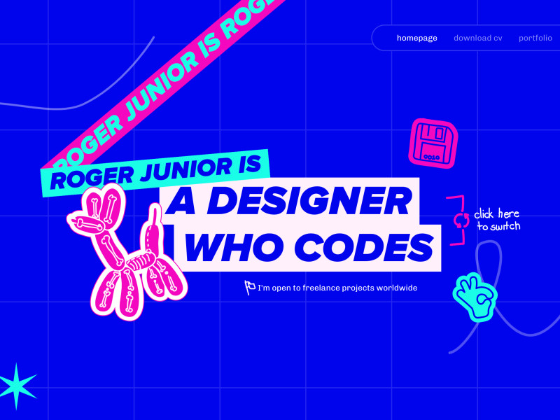 Roger Junior’s Portfolio Website Design