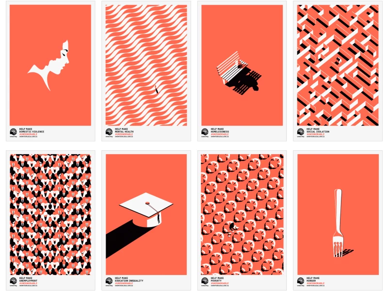 The United Way x Pantone Print Design