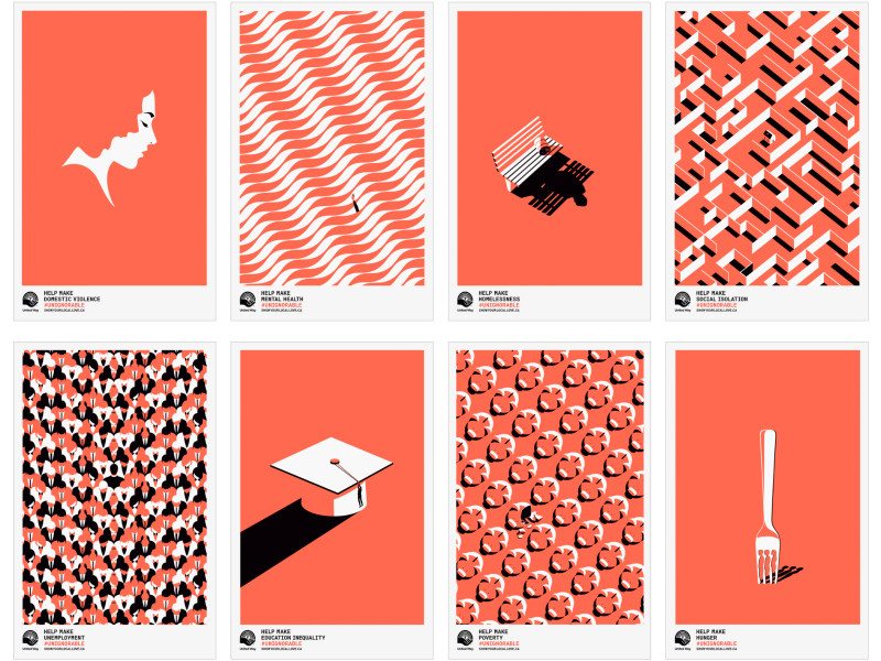 The United Way x Pantone Print Design