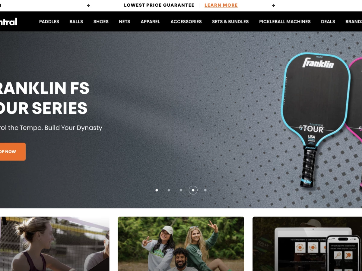 Pickleball Central Website Design