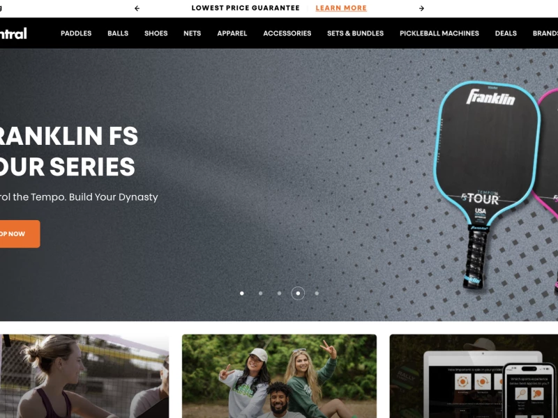 Pickleball Central Website Design