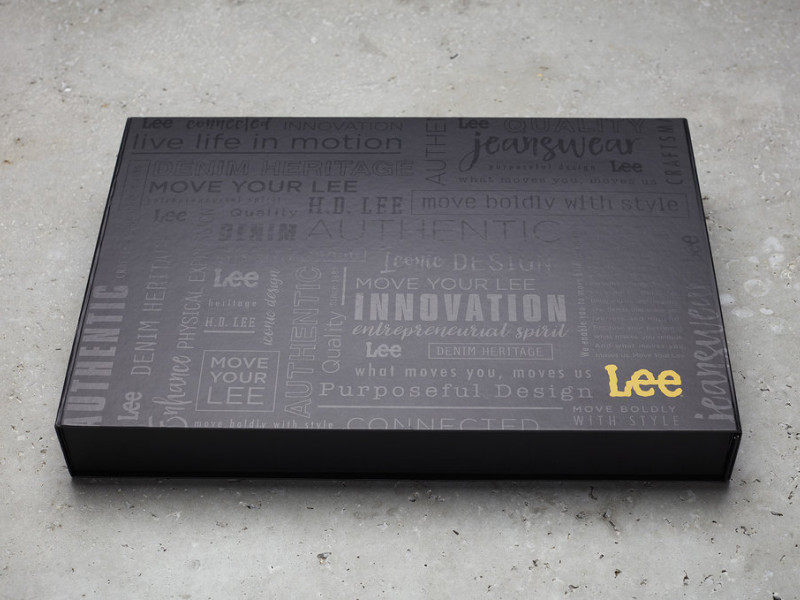 Lee Jeans Packaging Design Sleek Box