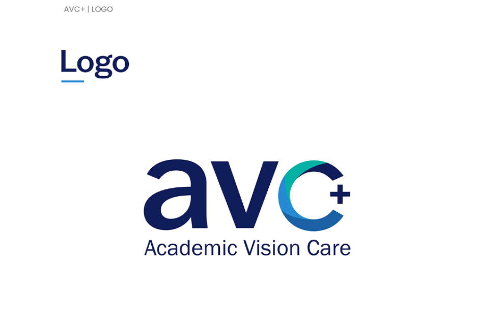 Academic Vision Care Plus Logo Design Simple Layout