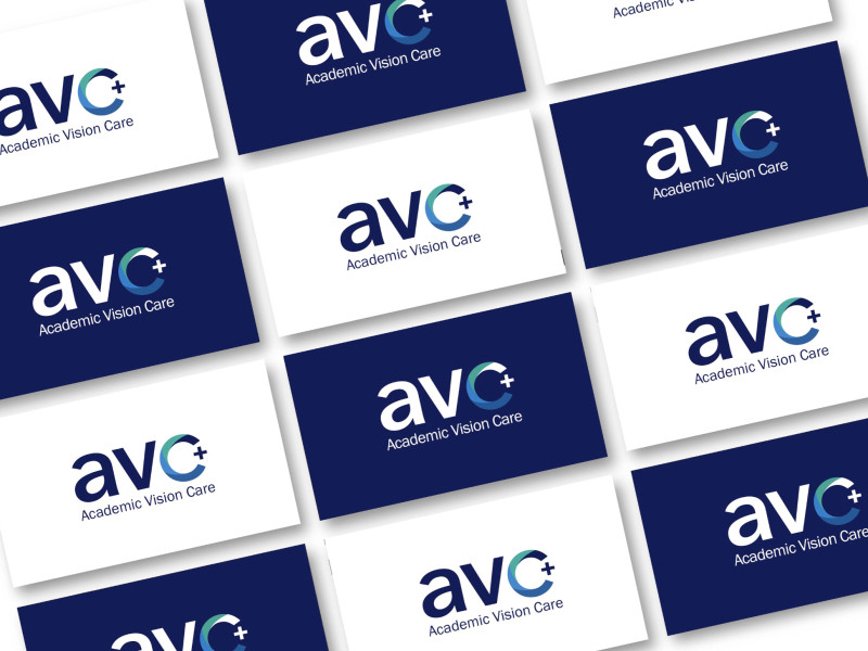 Academic Vision Care Plus Logo Design Typography