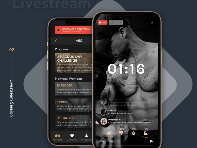 Body Workout App Design