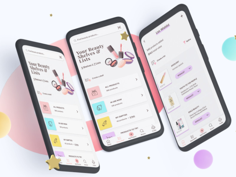 BeautyShelf App Design