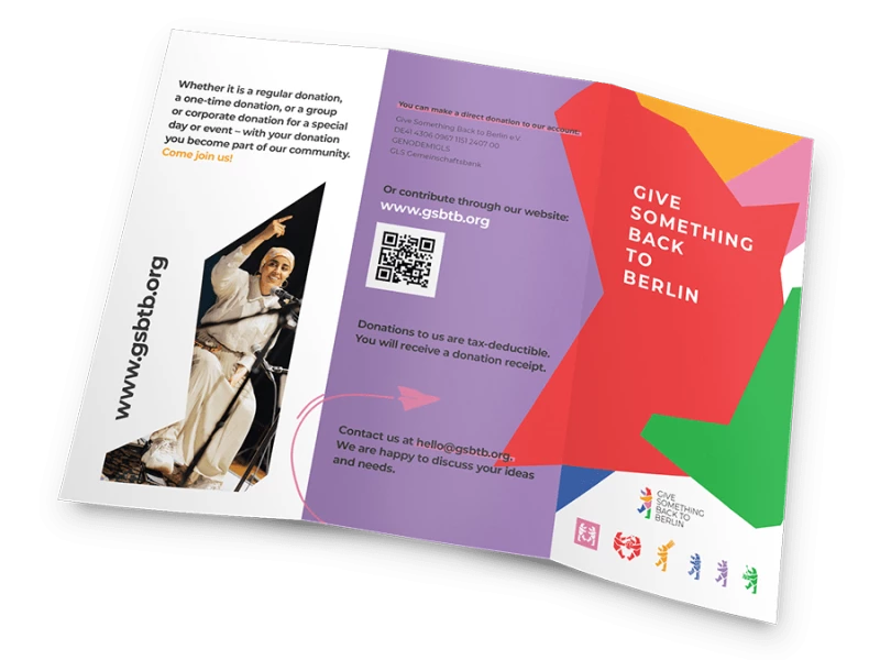 Give Something Back to Berlin Print Design