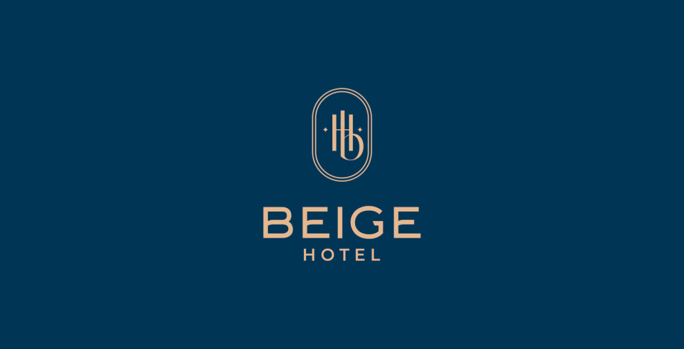 Beige Hotel Logo Design