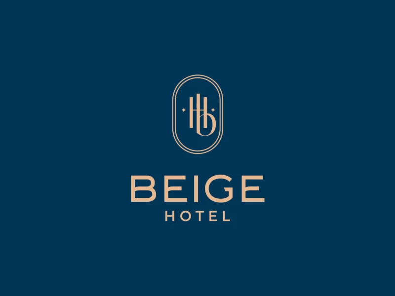 Beige Hotel Logo Design