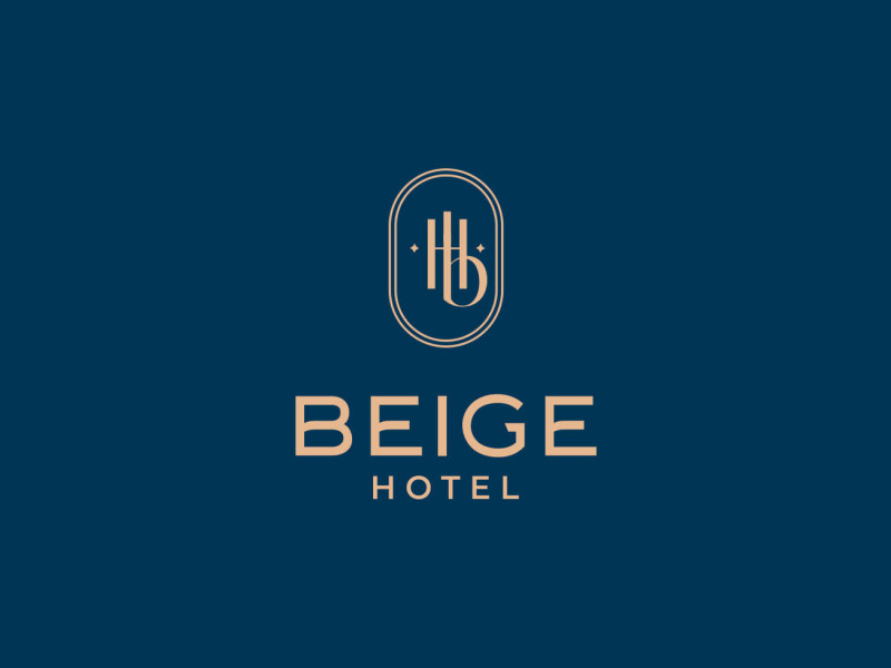 Beige Hotel Logo Design
