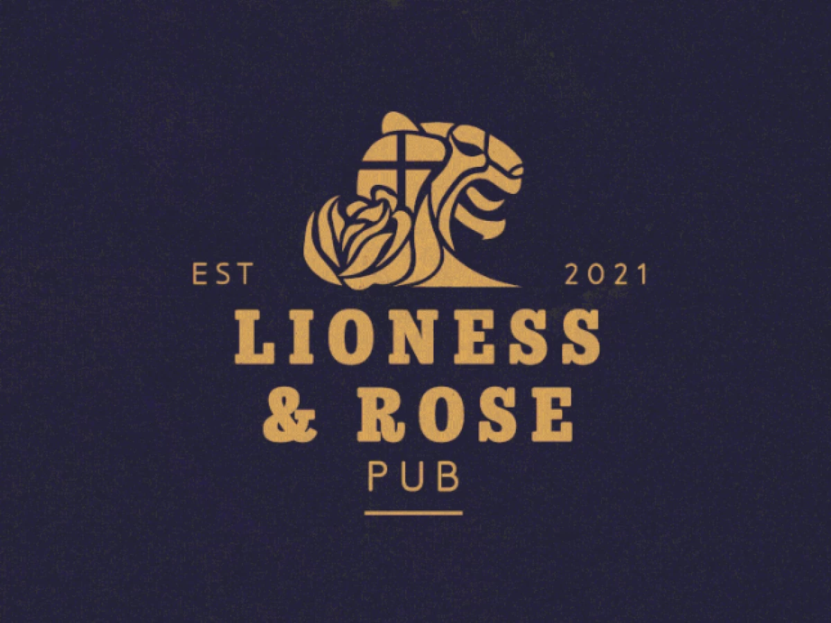 Lioness & Rose Logo Design
