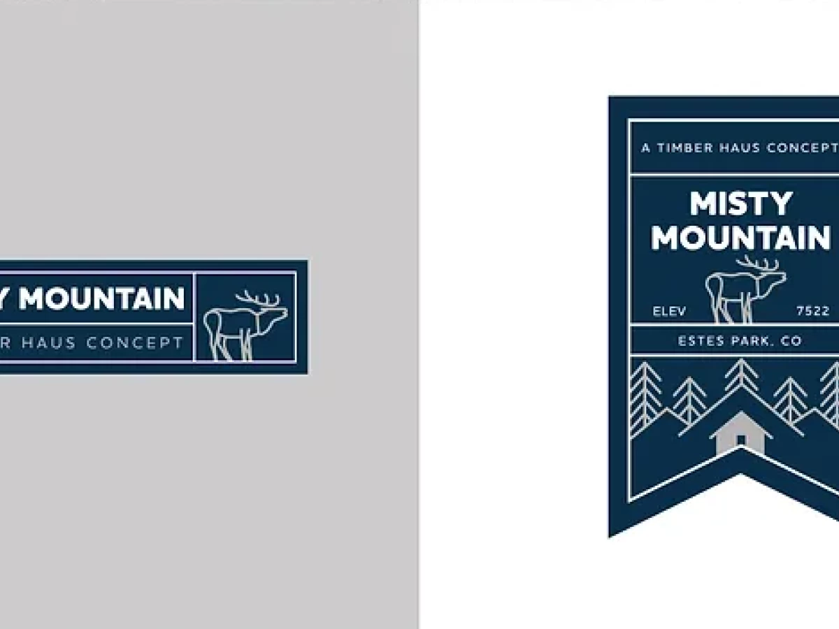 Misty Mountain Lodge Logo Design