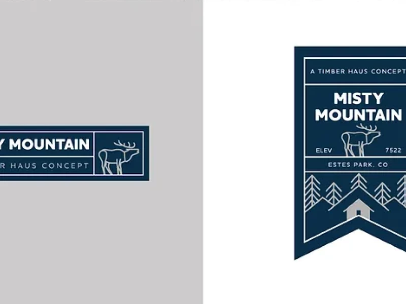 Misty Mountain Lodge Logo Design