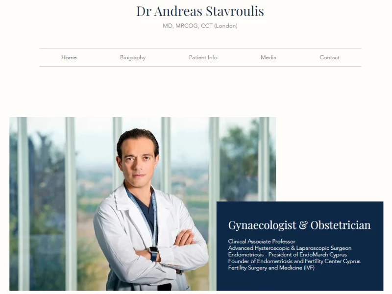 Dr. Andreas Stavroulis Web Design