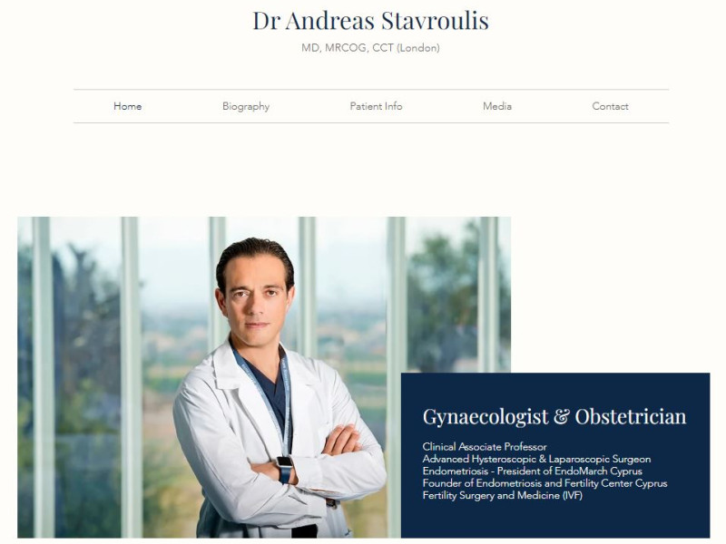 Dr. Andreas Stavroulis Web Design