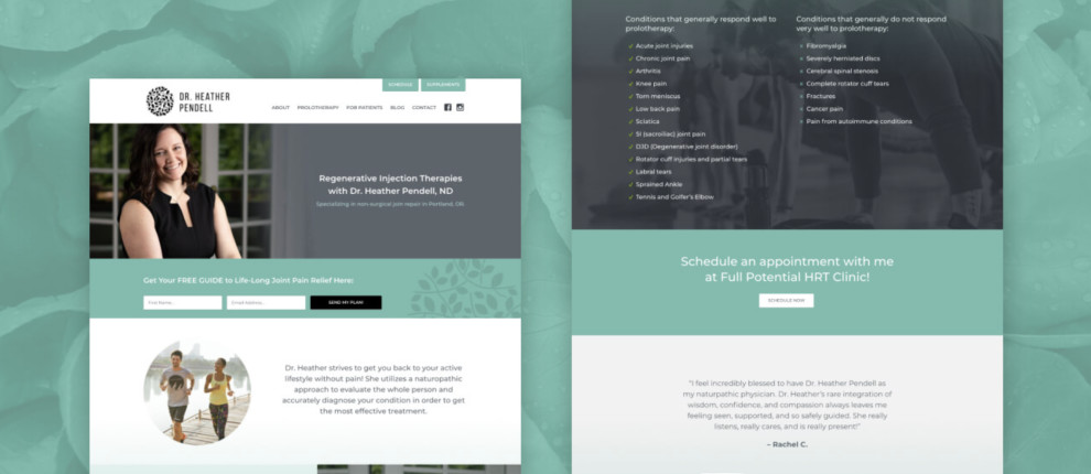 Dr. Heather Pendell Web Design
