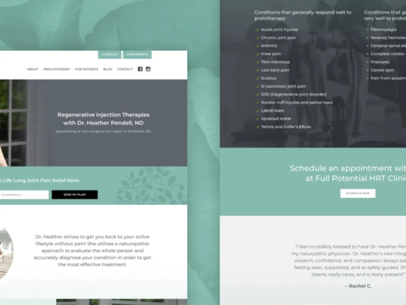Dr. Heather Pendell Web Design