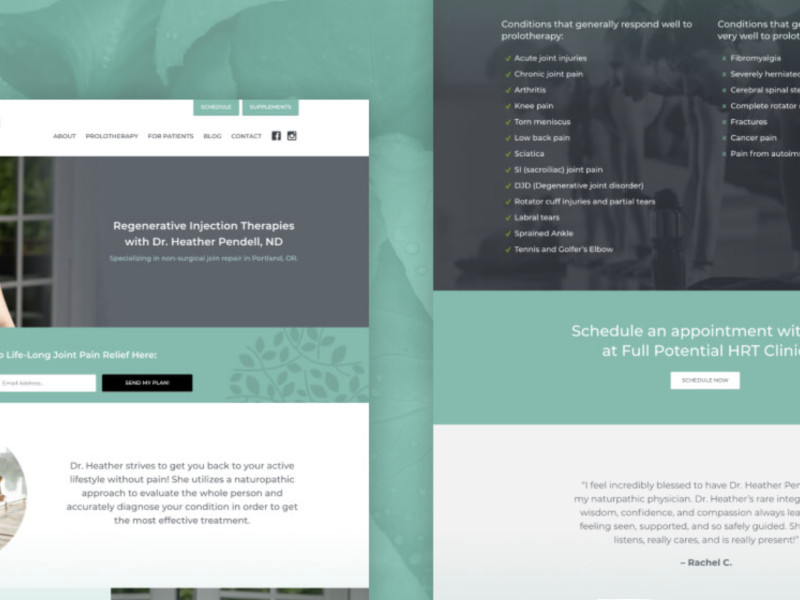 Dr. Heather Pendell Web Design
