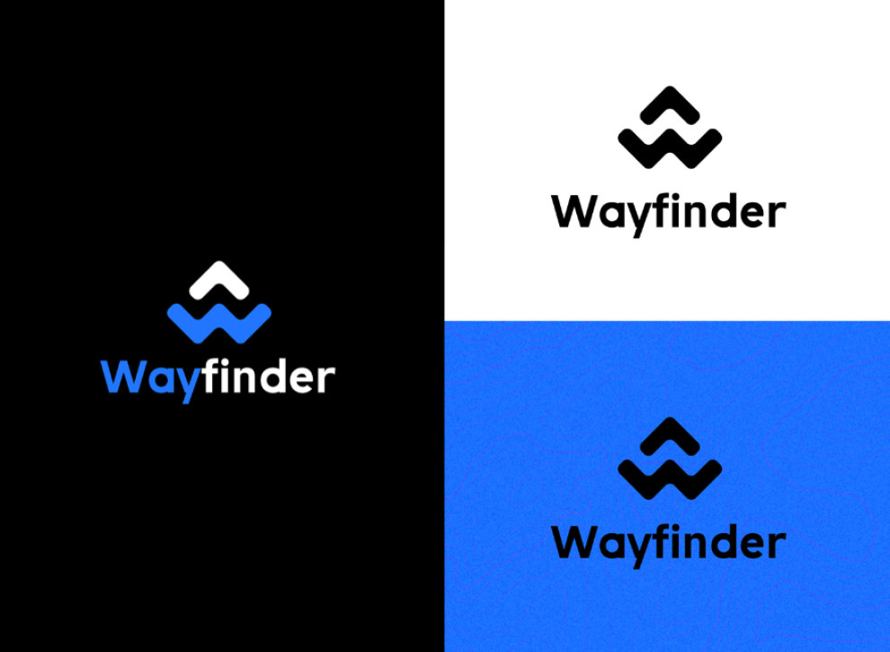 WayFinder App Design Modern Typography